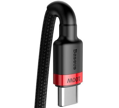 Baseus CATKLF-AL91 USB-kablar 2 m USB C Svart