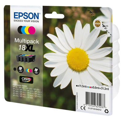 Epson Daisy Flerpack 4 färger 18XL Claria Home-bläck