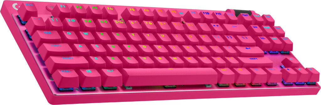 Logitech G PRO X TKL tangentbord Spela Trådlös RF + Bluetooth QWERTY Amerikanskt internationellt Magenta