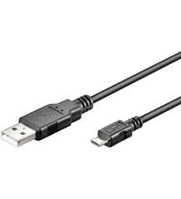Goobay 95736 USB-kablar USB 2.0 0,15 m USB A Micro-USB B Svart