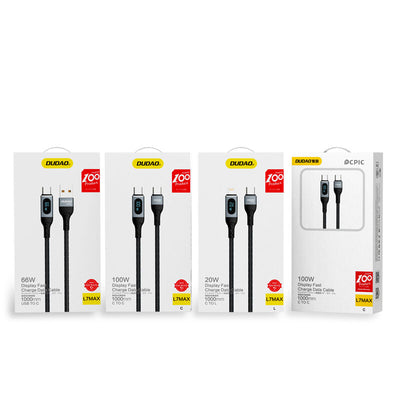 DUDAO Kabel USB USB-A - USB-C 1 m Czarny 6973687243678 - Kabel - Digital/Daten USB-kablar USB A USB C Svart