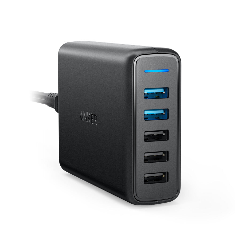 Anker PowerPort Speed 5 Universal Svart AC inomhus