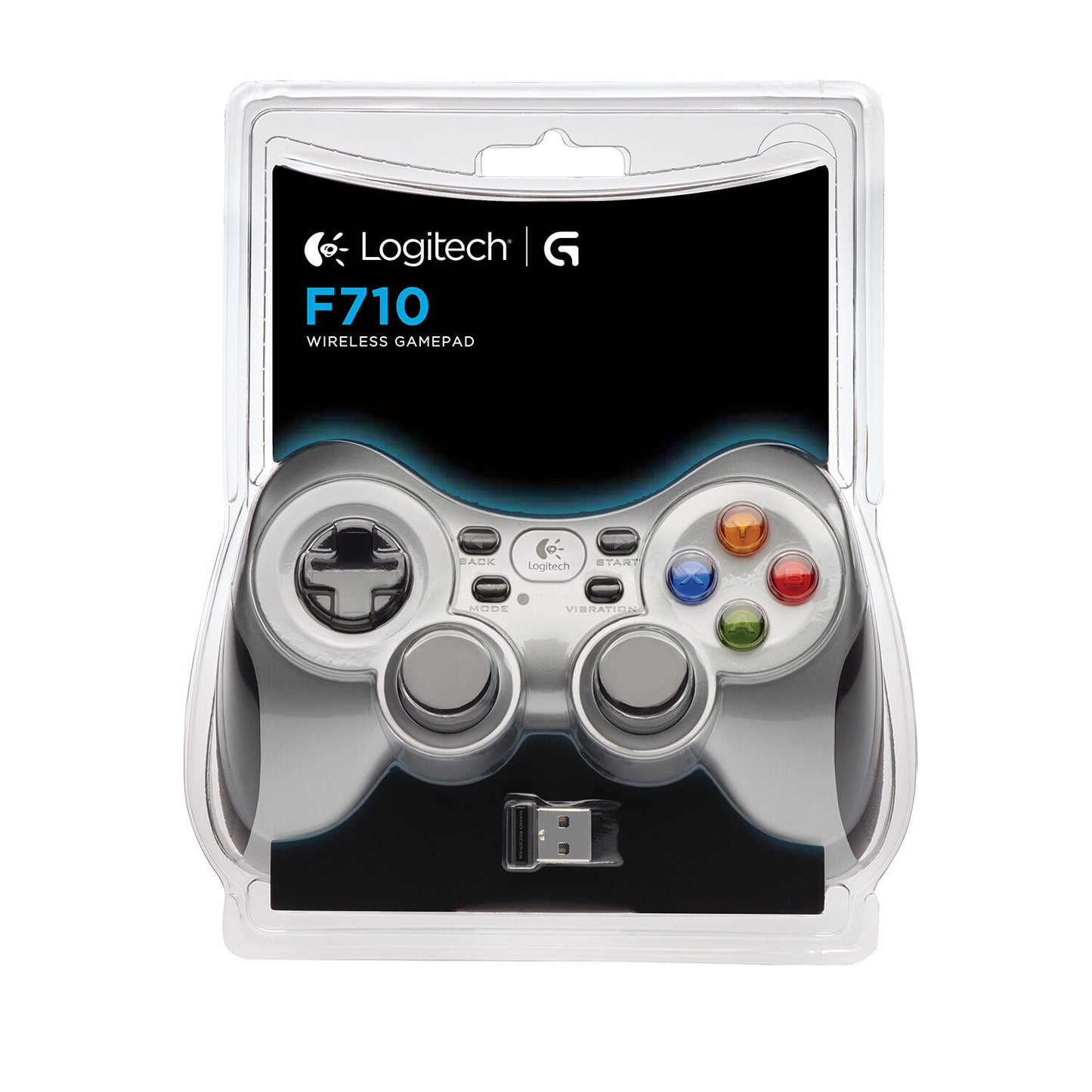 Logitech G F710 Svart, Silver RF Spelplatta Analog / Digital PC