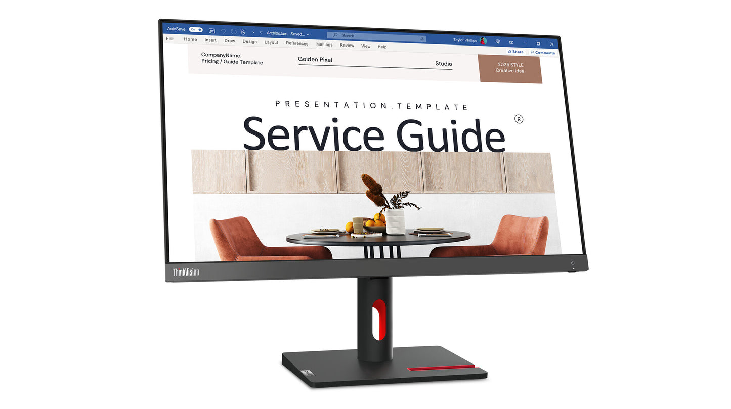 Lenovo ThinkVision S24i-30 LED display 60,5 cm (23.8") 1920 x 1080 pixlar Full HD Svart