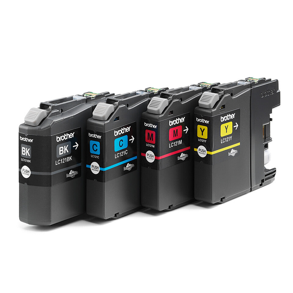 Brother LC121VALBPDR bläckpatroner 4 styck Original Svart, Cyan, Magenta, Gul