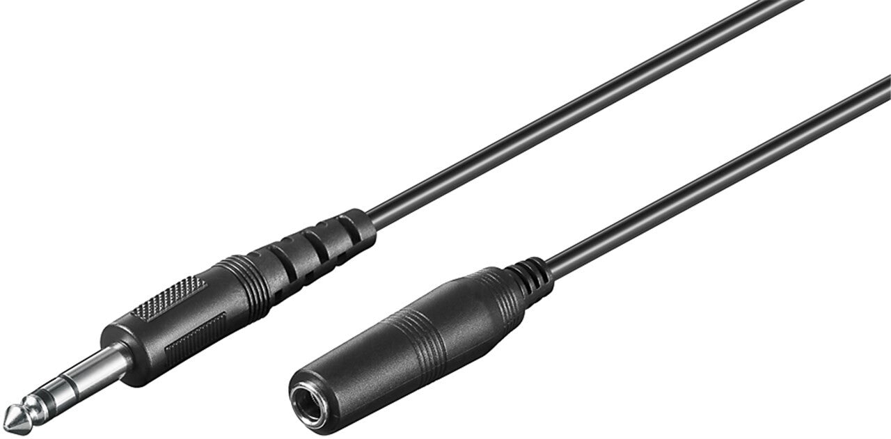 Goobay 50428 ljudkabel 5 m 6,35mm Svart