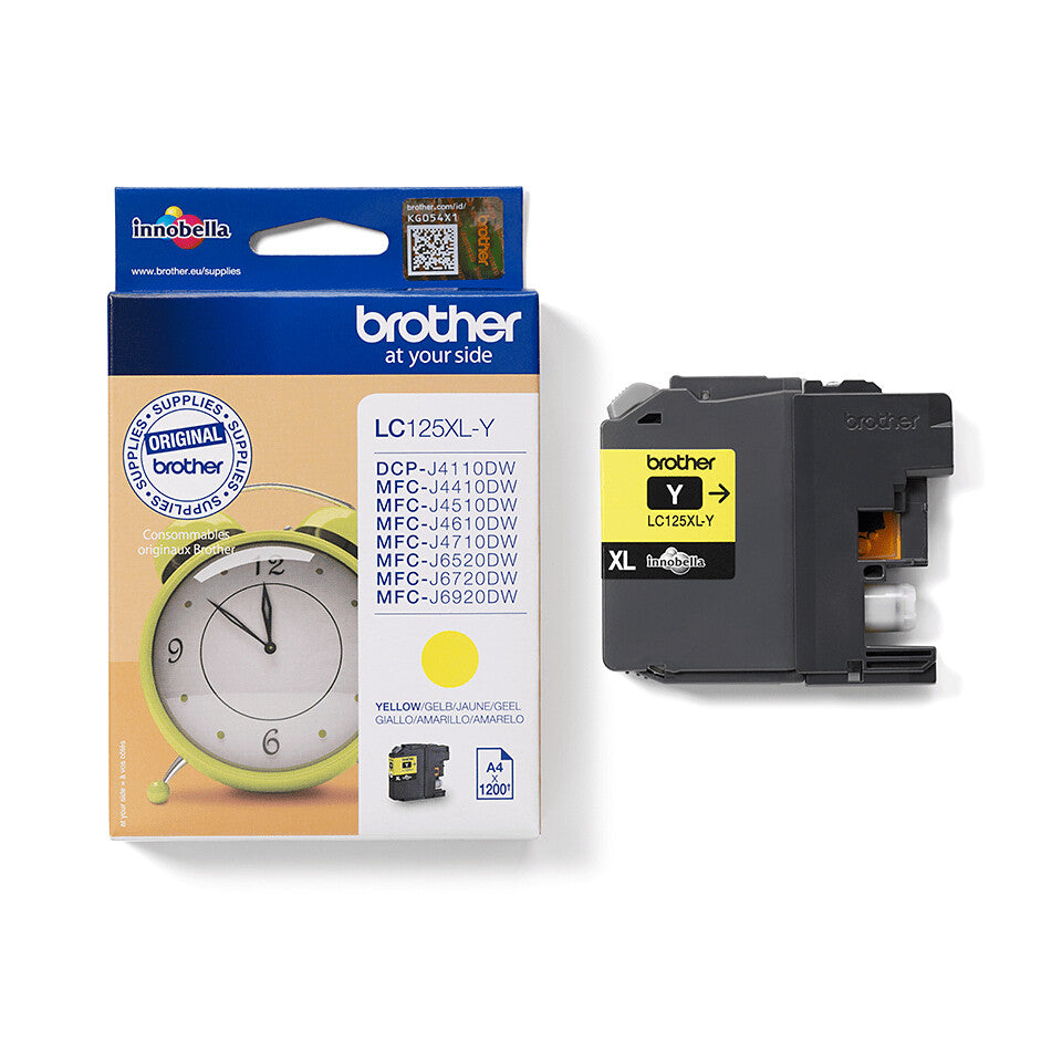 Brother LC-125XLY bläckpatroner 1 styck Original Gul