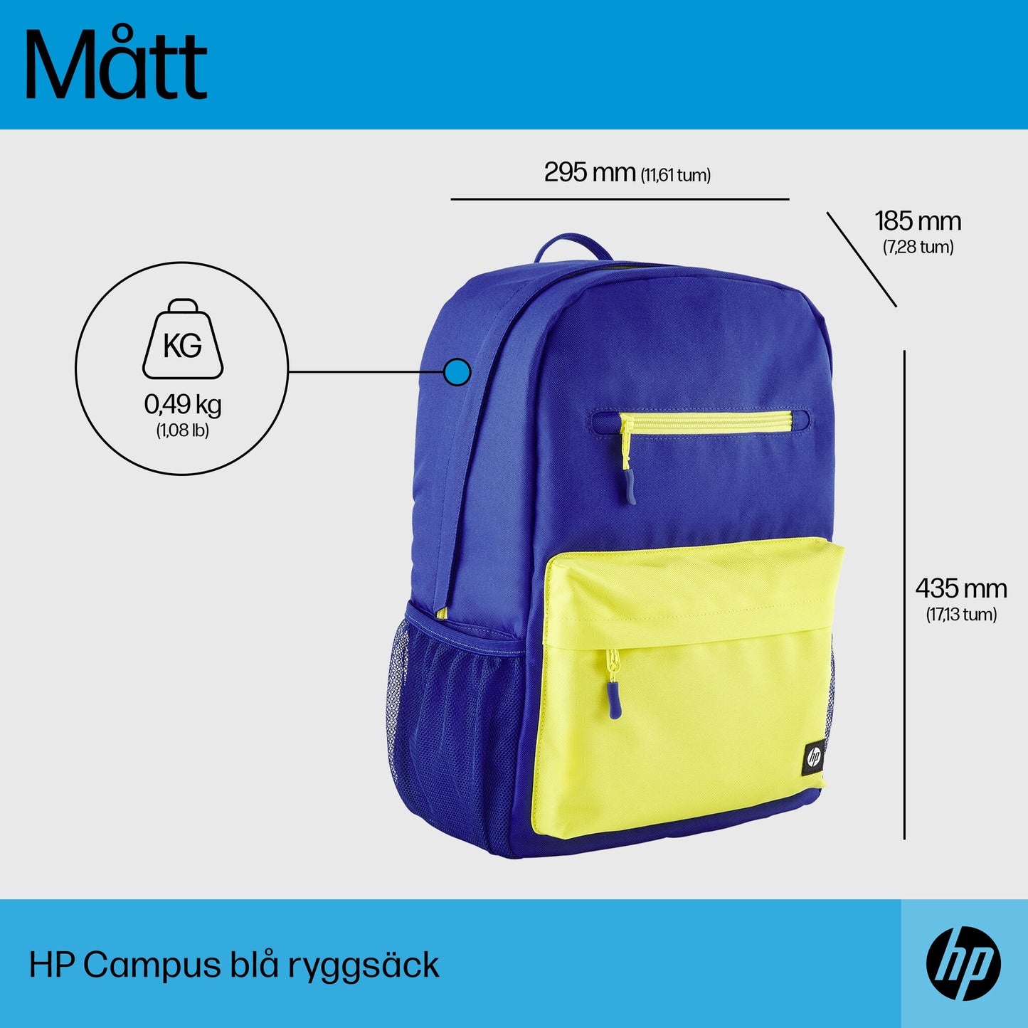 HP Campus Blue ryggsäck
