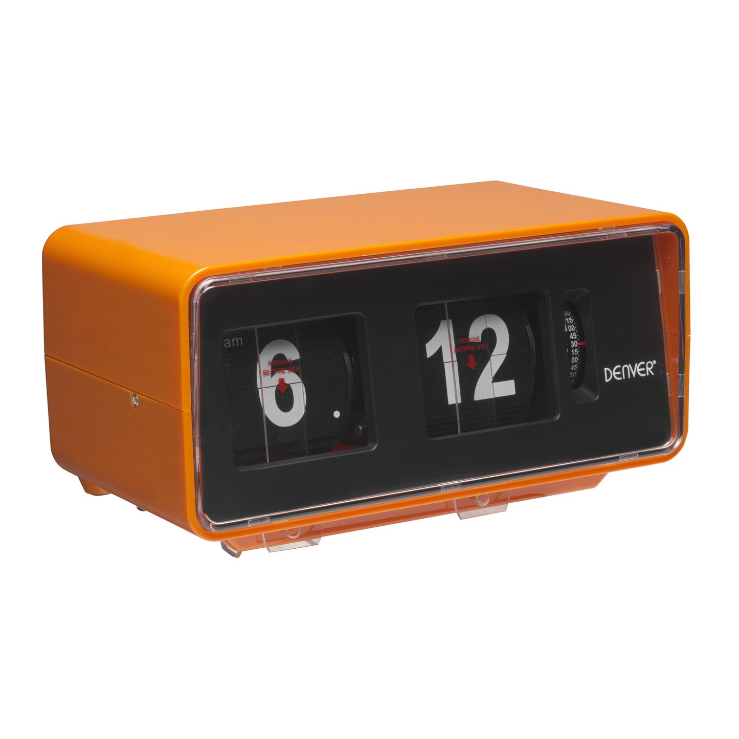 Denver CR-425 radioapparater Klockradio Analog och digital Orange