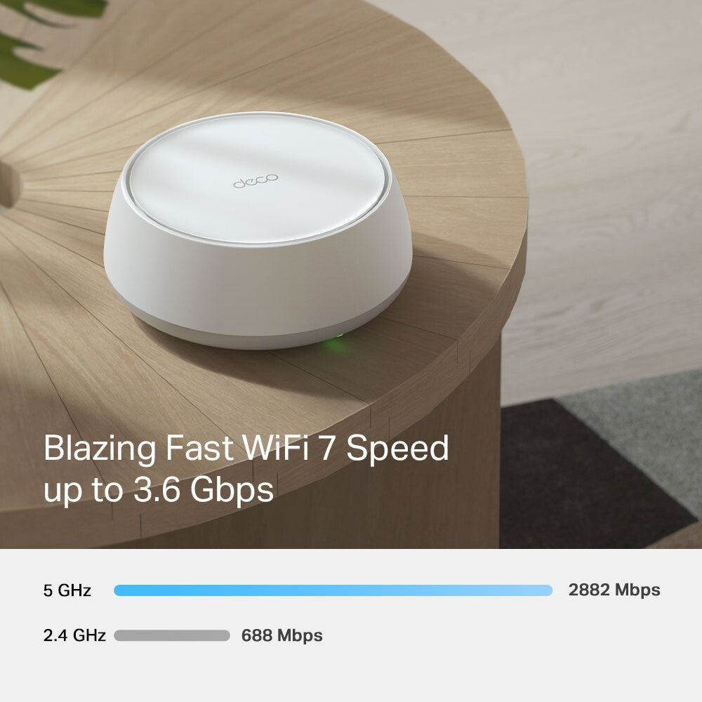 TP-Link DECO BE25(3-PACK) mesh Wi-Fi-system Dual-band (2,4 GHz / 5 GHz) Wi-Fi 7 (802.11be) Vit 2 Intern