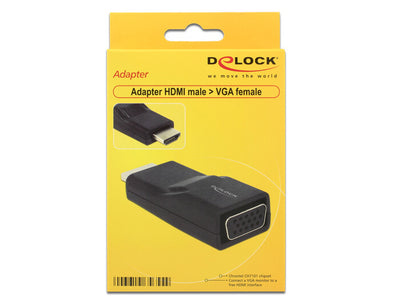 DeLOCK HDMI/VGA Svart