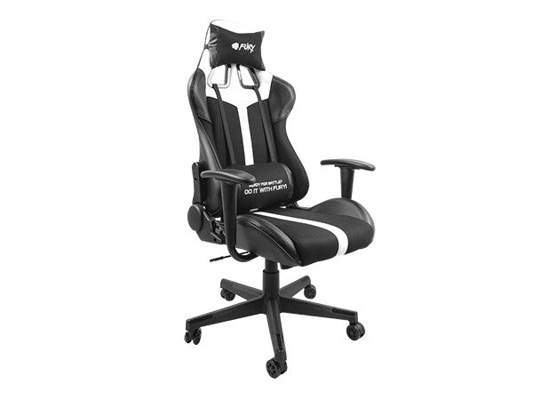 FURY AVENGER XL Universal spelstol Stoppad sits Svart, Vit