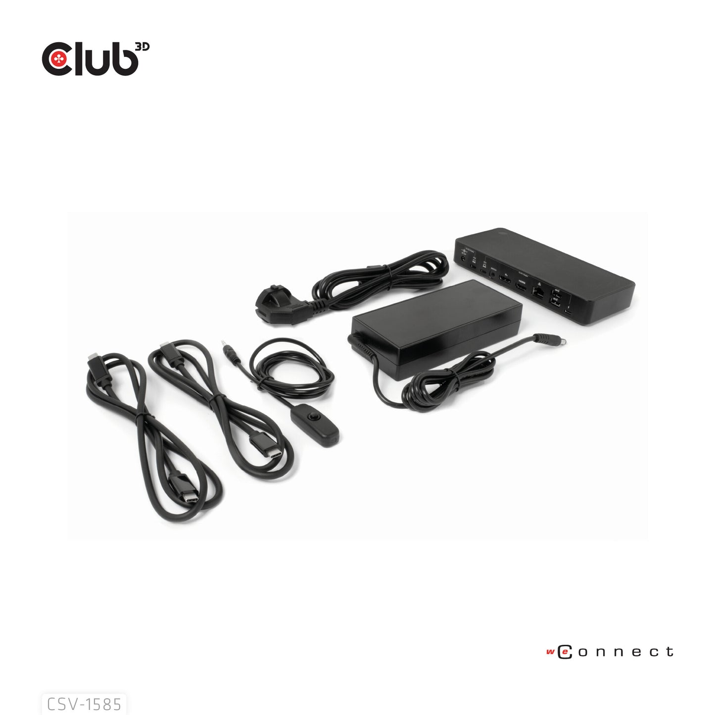 CLUB3D CSV-1585 KVM-switchar Svart