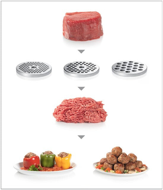 Bosch MFW68660 köttkvarn 800 W Svart, Krom