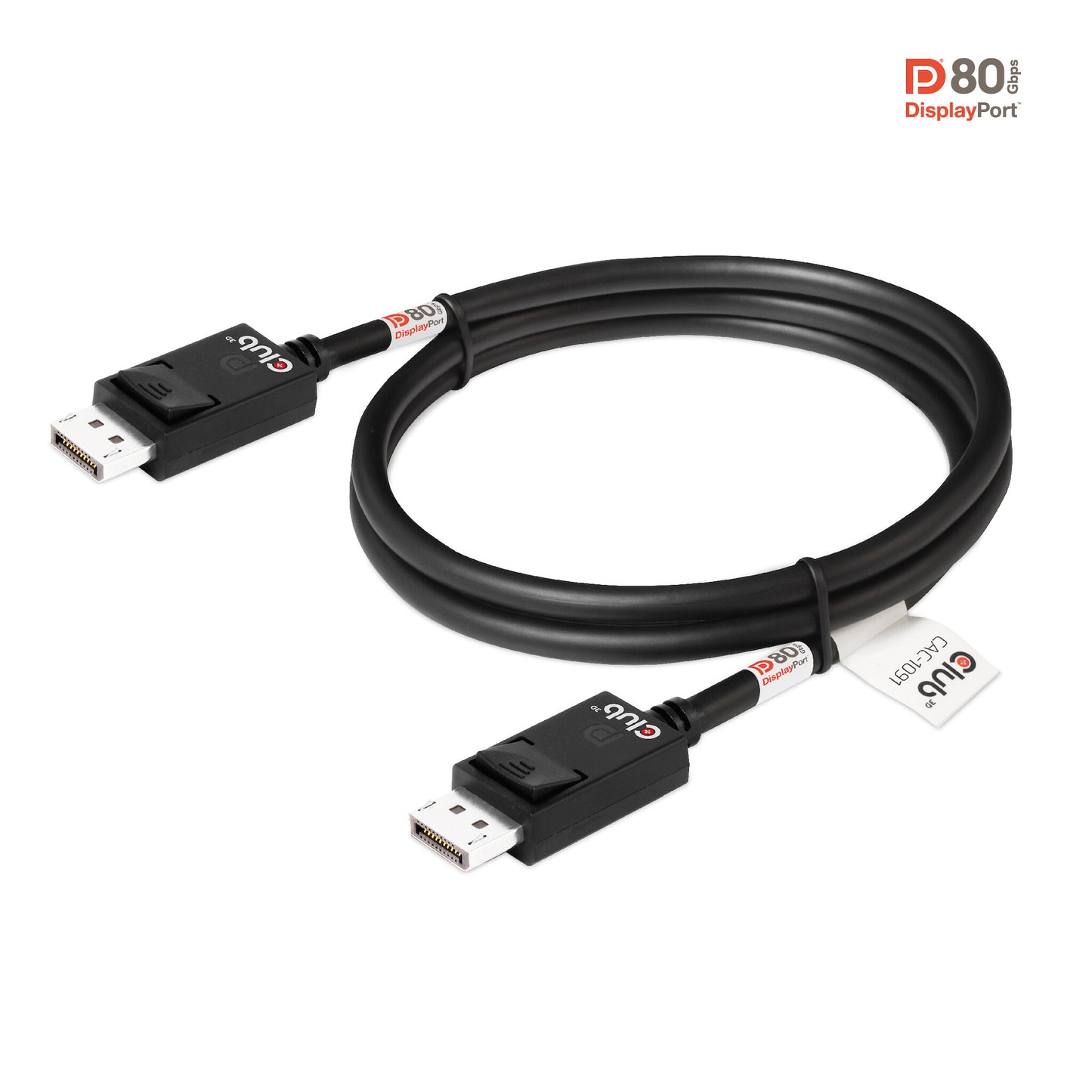 CLUB3D CAC-1091 DisplayPort-kabel 1,2 m Svart
