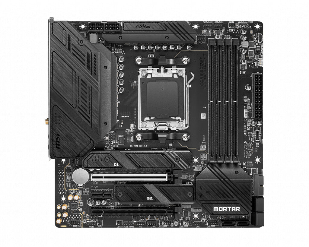 MSI MAG B650M MORTAR WIFI moderkort AMD B650 AM5-sockel micro ATX
