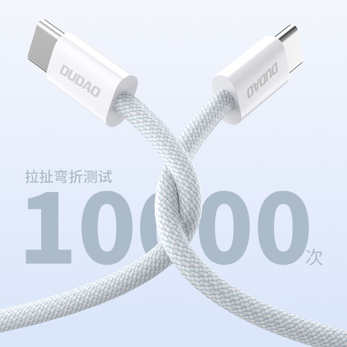 DUDAO L6C USB-C to 60W PD 2m hvid - Digital/Daten USB-kablar USB C Vit