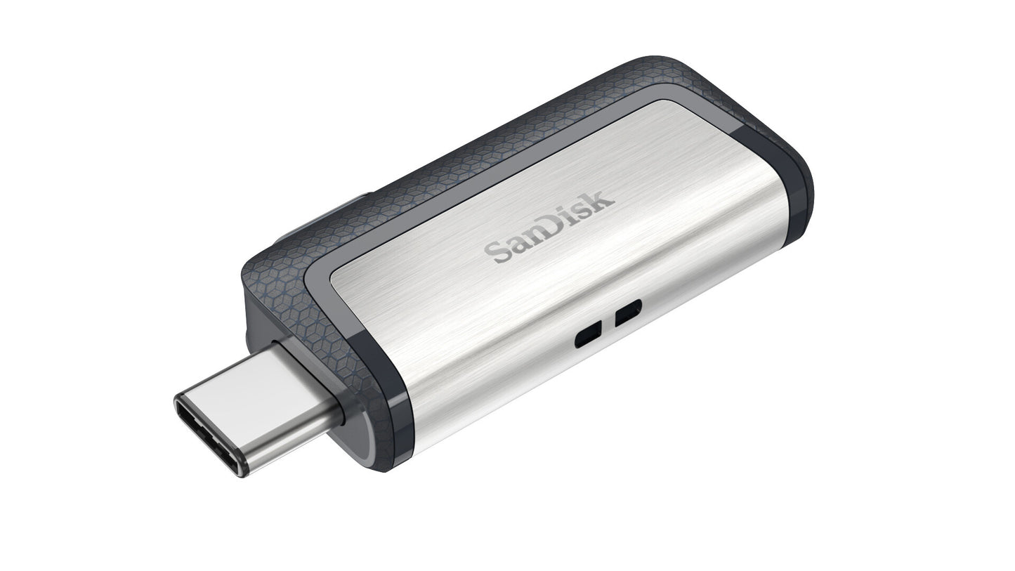 SanDisk Ultra Dual Drive USB Type-C USB-sticka 64 GB USB Type-A / USB Type-C 3.2 Gen 1 (3.1 Gen 1) Svart, Silver