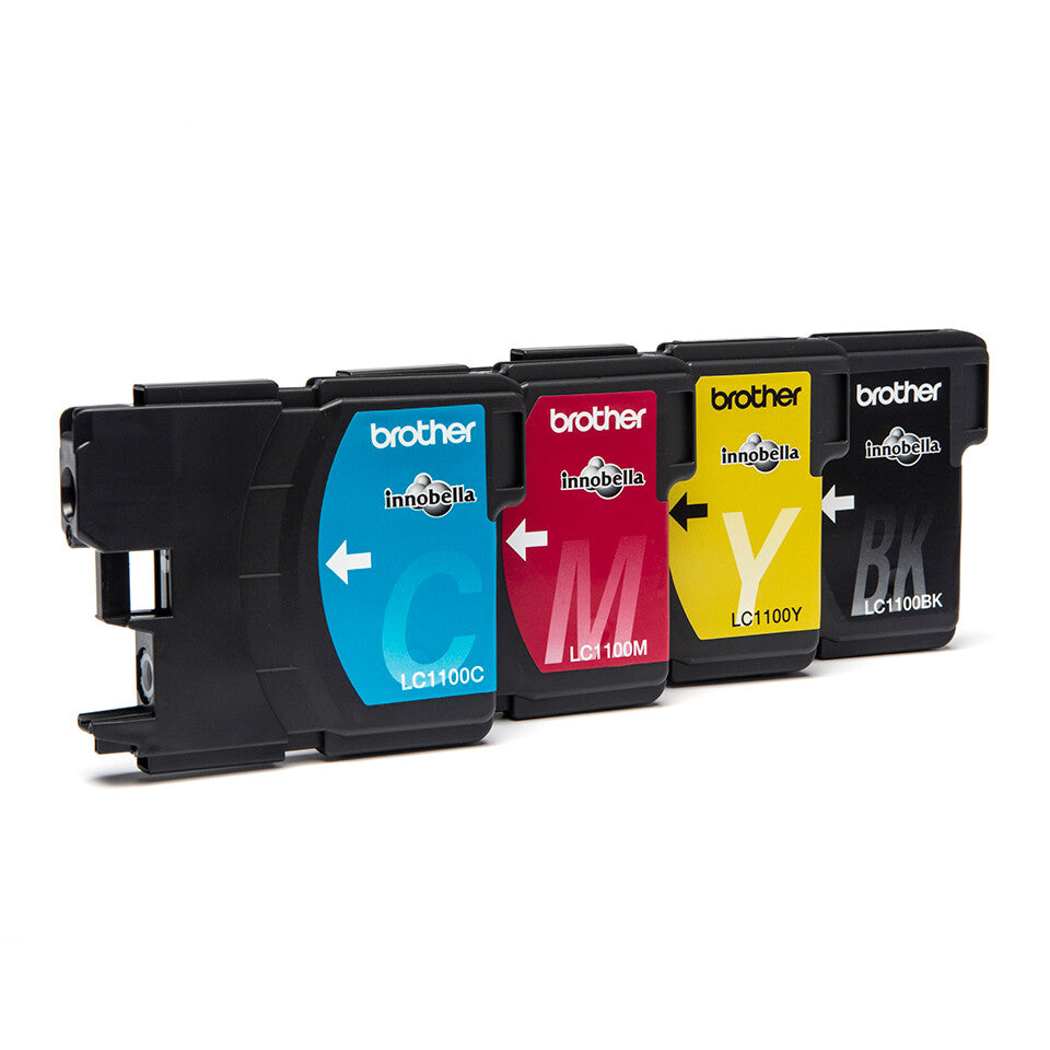 Brother LC1100VALBPDR bläckpatroner 4 styck Original Svart, Cyan, Magenta, Gul