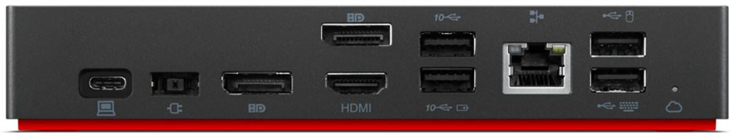 Lenovo ThinkPad Universal USB-C Smart Dock Kabel USB 3.2 Gen 2 (3.1 Gen 2) Type-C Svart