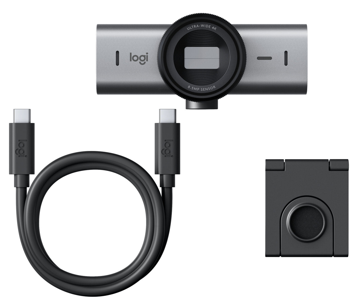 Logitech 960-001530 webbkameror 8,5 MP 4096 x 2160 pixlar USB 3.2 Gen 1 (3.1 Gen 1) Gjuten aluminium, Svart