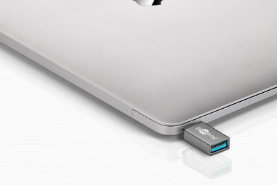 Goobay 56621 kabelomvandlare (hane/hona) USB-C USB 3.0 female (Type A) Grå