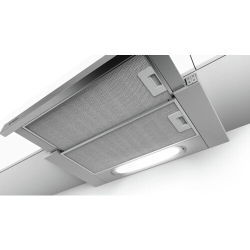 Bosch Serie 4 DFT63AC50 köksfläkt Halvinbyggd (utdragbar) Silver 360 m³/h