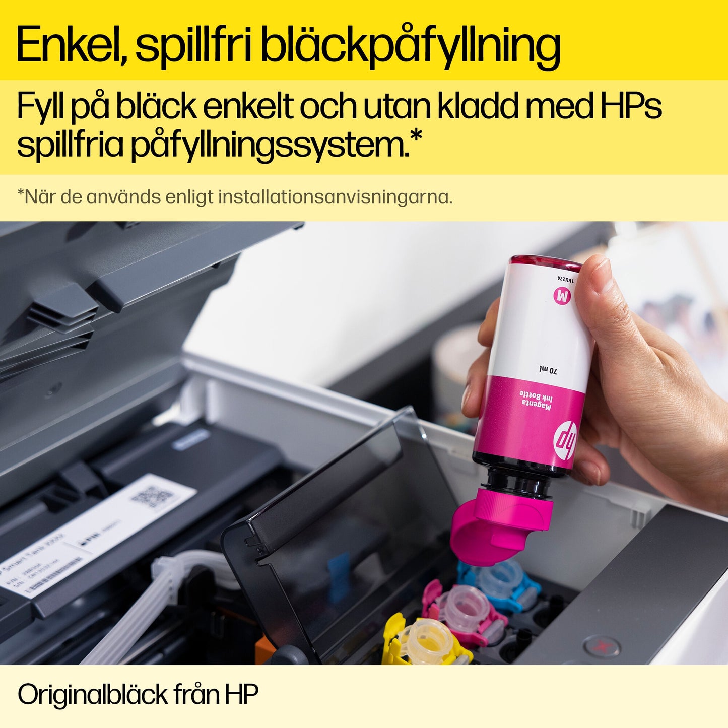 HP GT53XL 135 ml svart originalbläckflaska