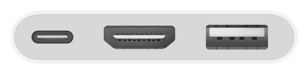 Apple MW5M3ZM/A gränssnittshubbar USB Type-C Vit