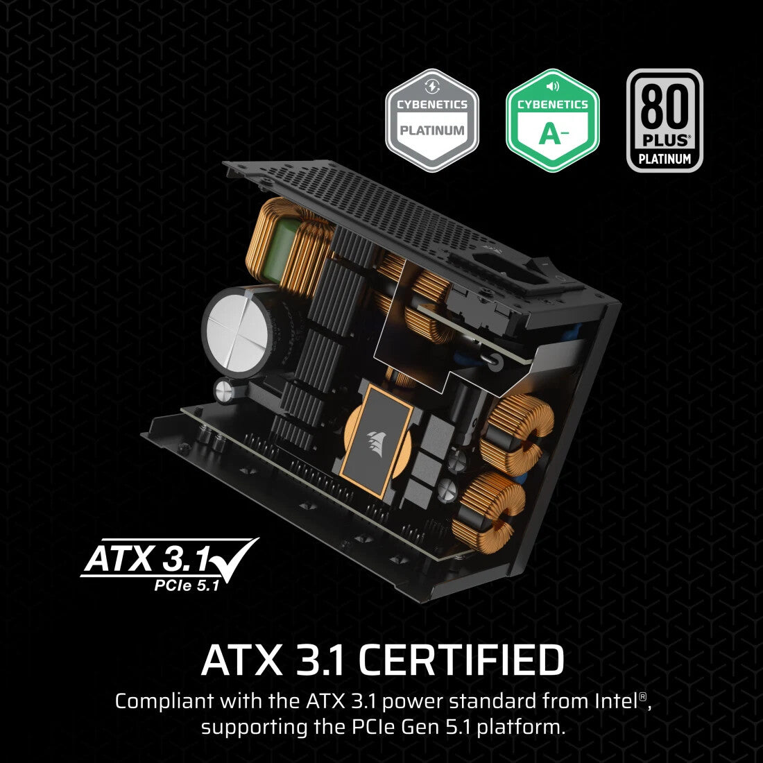 Corsair CP-9020284-EU strömförsörjningsenheter 750 W 24-pin ATX CFX Svart
