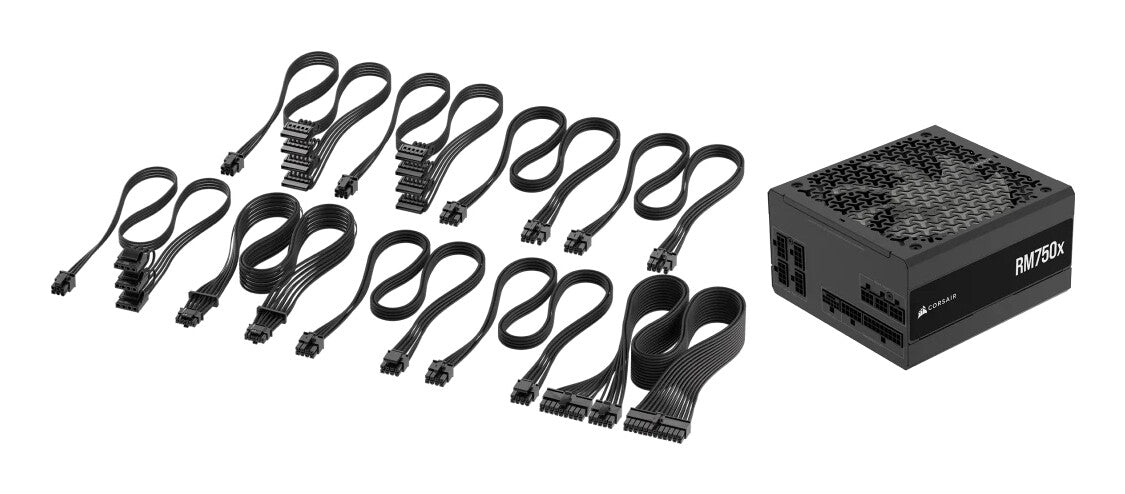 Corsair RM750x strömförsörjningsenheter 750 W 24-pin ATX ATX Svart