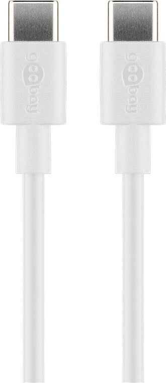 Goobay 51244 USB-kablar USB 2.0 2 m USB C Vit