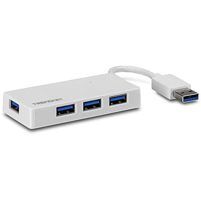Trendnet TU3-H4E gränssnittshubbar 5000 Mbit/s Vit