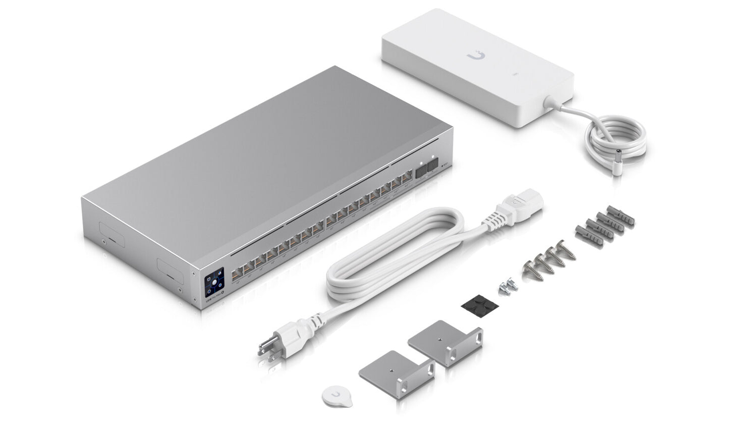 Ubiquiti Pro Max 16 PoE hanterad L3 Gigabit Ethernet (10/100/1000) Strömförsörjning via Ethernet (PoE) stöd Grå