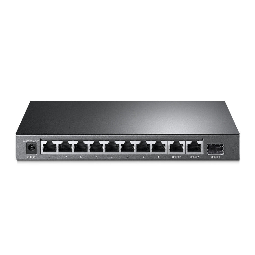 TP-Link TL-SG1210MP nätverksswitchar Ohanterad Gigabit Ethernet (10/100/1000) Strömförsörjning via Ethernet (PoE) stöd Svart