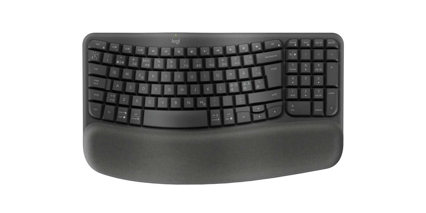 Logitech 920-012298 tangentbord Kontor Trådlös RF + Bluetooth QWERTY Nordic grafit