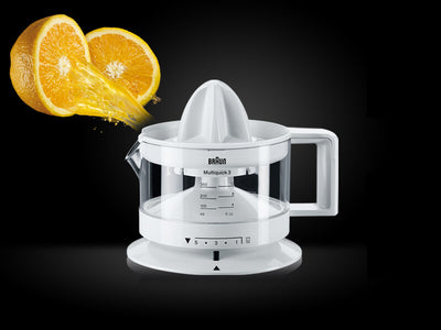 Braun TributeCollection CJ 3000 elektrisk citruspress 0,35 l 20 W Transparent, Vit