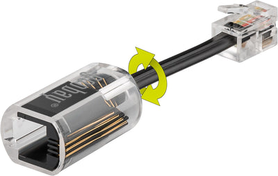 Goobay 58856 kabelomvandlare (hane/hona) Svart