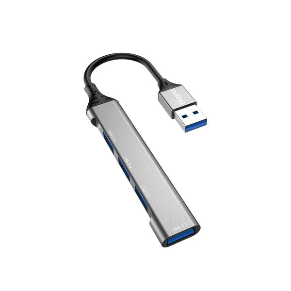 DUDAO 4-IN-1 multi-functional USB hub Charging Kabel USB 3.2 Gen 1 (3.1 Gen 1) Type-A Grå