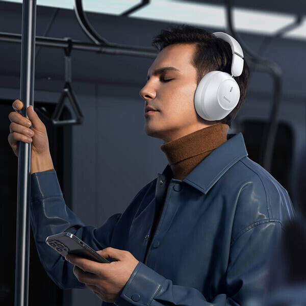Baseus Bass 30 Max Headset Kabel & Trådlös Huvudband Samtal/musik Bluetooth Vit