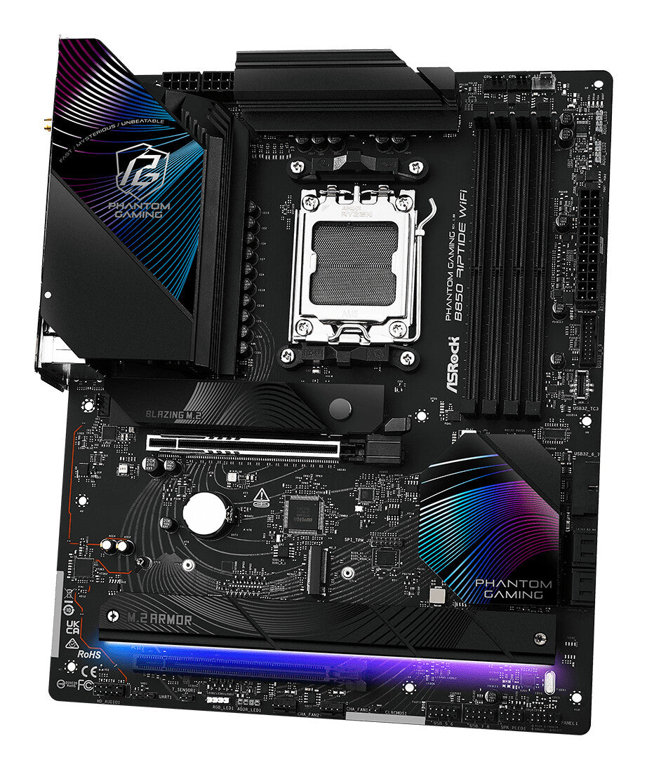 Asrock Phantom Gaming B850 Riptide WiFi AMD B850 AM5-sockel ATX