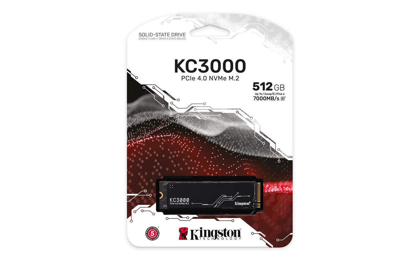 Kingston Technology KC3000 512 GB M.2 PCI Express 4.0 NVMe 3D TLC