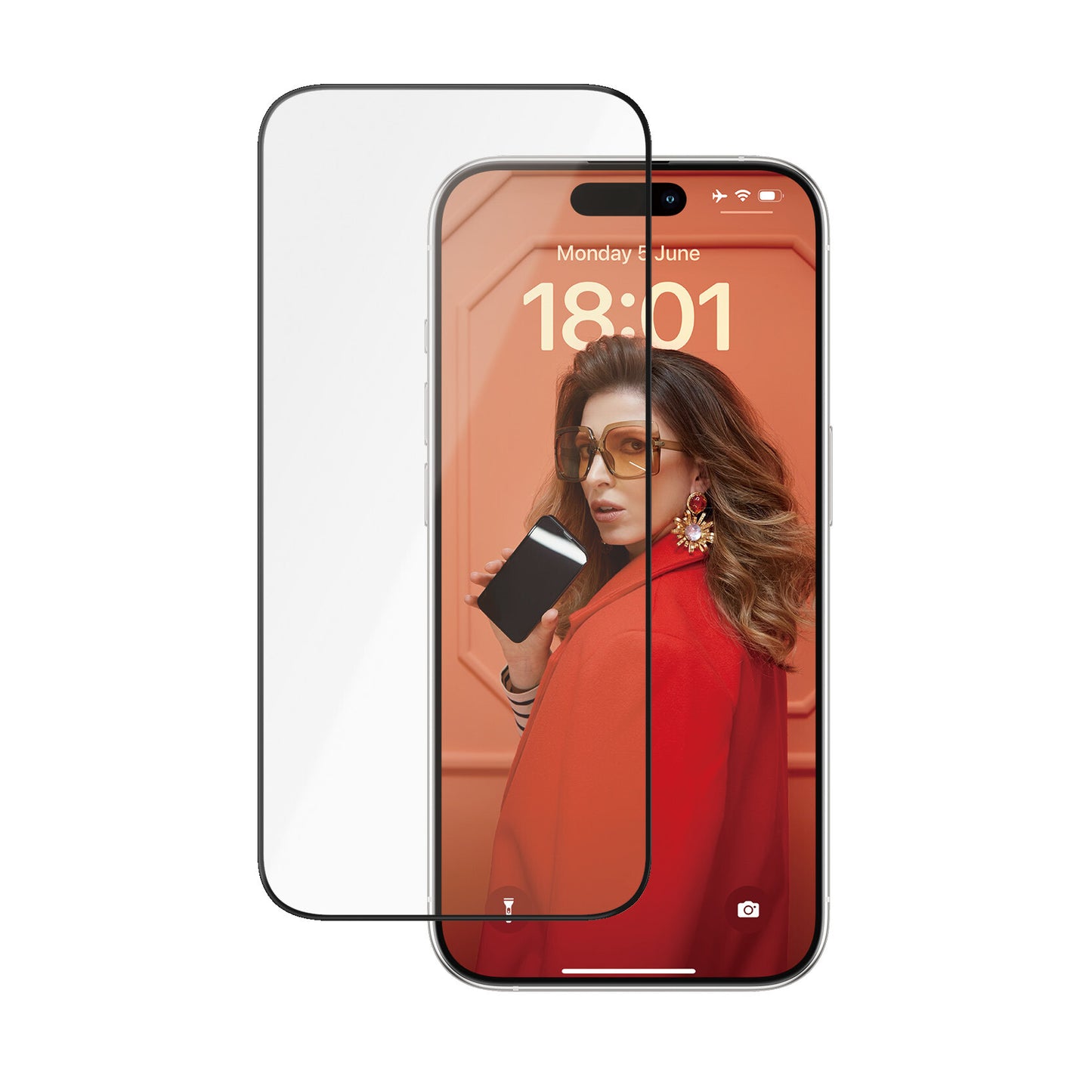 PanzerGlass PG Scrn Ceramic iPhone 15 Pro UWF WA Genomskinligt skärmskydd Apple 1 styck