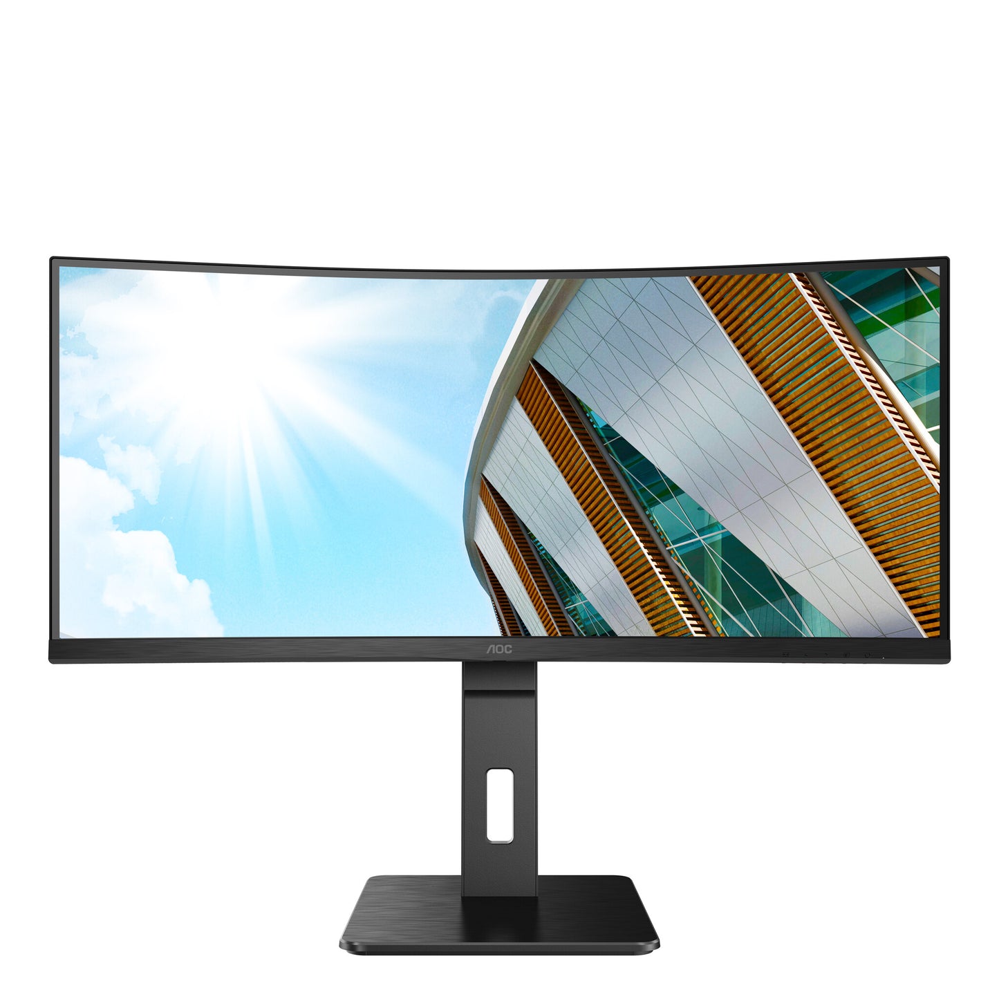 AOC P2 CU34P2A LED display 86,4 cm (34") 3440 x 1440 pixlar Quad HD Svart