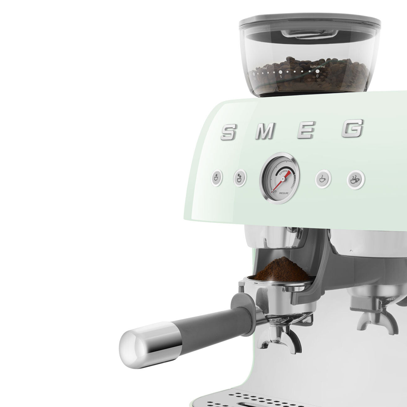 Smeg 50's Style Espressomaskin EGF03PGEU Pastellgrön