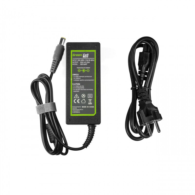 Green Cell AD16AP eladaptrar inomhus 65 W Svart