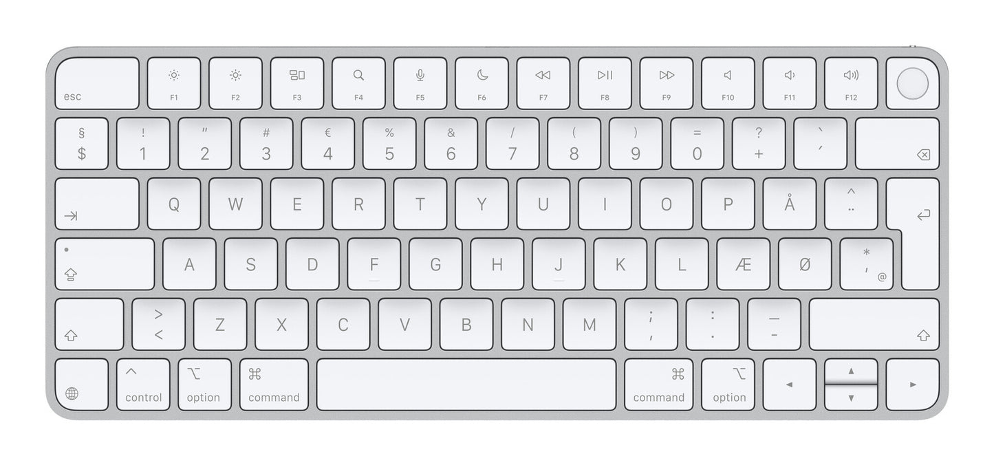Apple Magic tangentbord Universal USB + Bluetooth QWERTY Dansk Vit