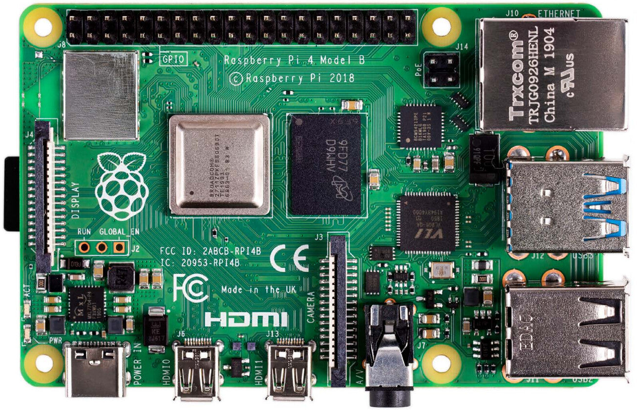 Raspberry Pi 4 Model B development-moderkort 1,5 MHz BCM2711