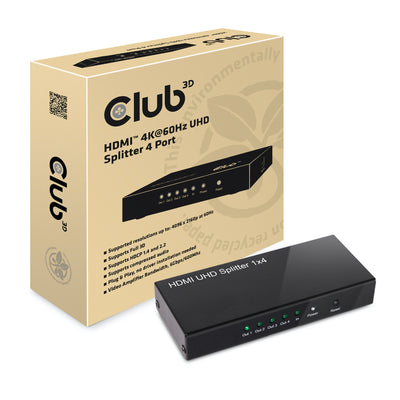 CLUB3D HDMI 2.0 UHD Splitter 4 Ports