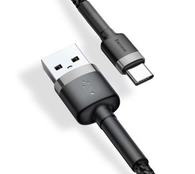 Baseus CATKLF-UG1 USB-kablar 3 m USB A USB C Svart